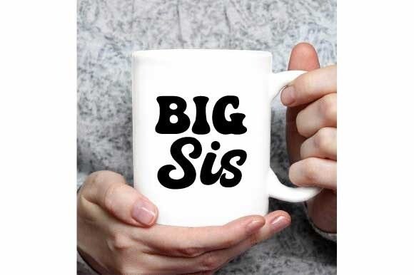 Groovy Big Sis Retro Svg Sublimation Graphics and Crafts